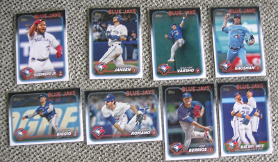 TORONTO BLUE JAYS 2024 TOPPS SERIES ONE 8-CARD LOT Guerrero Jr./Jansen/Biggio...