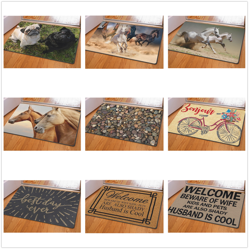 FOR U DESIGNS Front Door Mats, All Weather Entry and Back Yard Door Mat