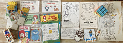 Vintage McDonald's advertising ephemera activities point sale rubiks cube 1970's