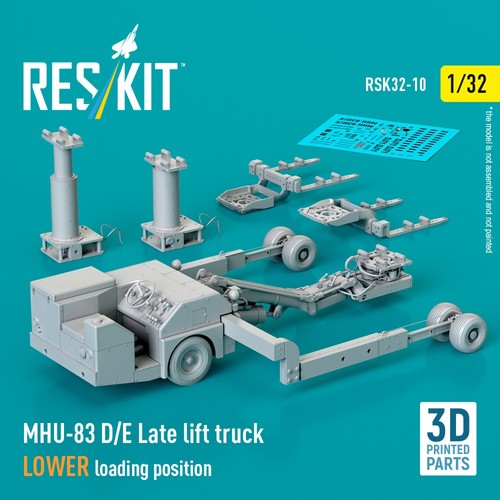 1/32 MHU-83 D/E camion sollevatore tardivo carico inferiore stampato in 3D kit modello RSK32-0010 - Foto 2 di 4