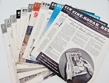  Lot of 12 Cine-Kodak News From 1938-1942 Eastman Kodak Camera-Movies Booklets