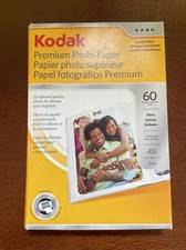 NEW Kodak 4 X 6 Premium Photo Paper 60 Sheets