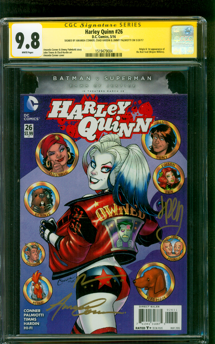 Harley Quinn 26 CGC 3XSS 9.8 Palmiotti Conner Hardin Suicide Squad