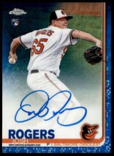 Josh Rogers Rookie 2019 Topps Chrome Rookie Autographs Blue Refractors #RAJR 