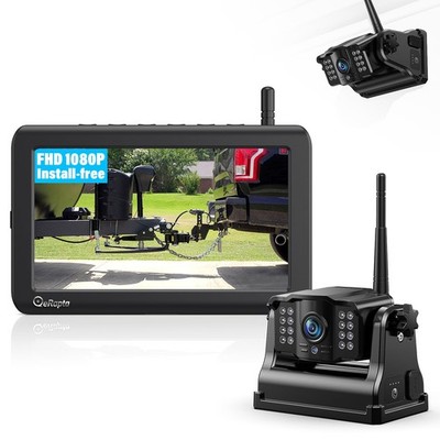 eRapta Wireless Backup Camera Magnetic: 5  Portable, 1-Min Install-Free Trail...