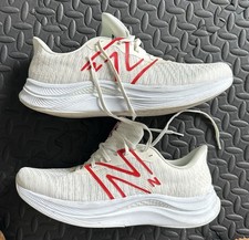 New Balance Men's Fuel Cell MC996 Lightweight Tennis Shoe Size 14 White Red