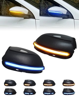 For VW Passat B7 CC Scirocco MK3 Jetta MK6 Dynamic LED Mirror Turn Signal Light