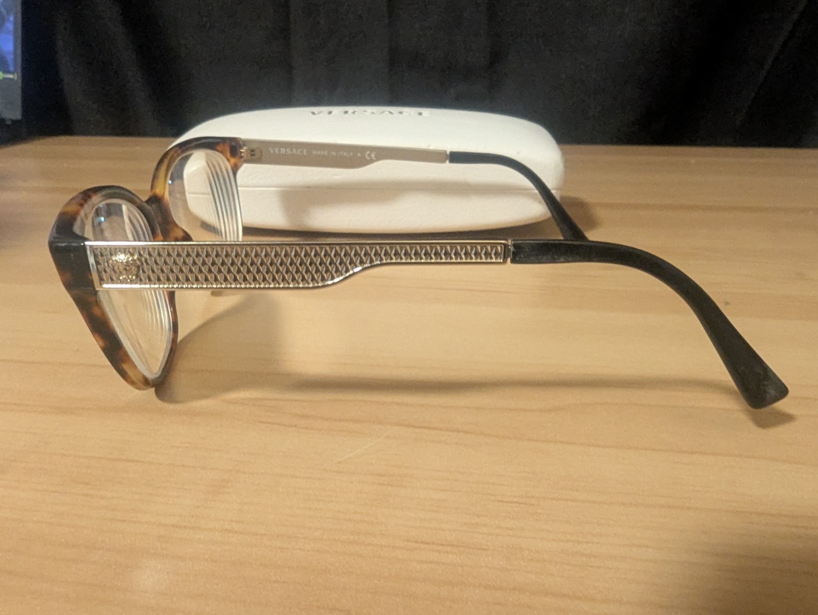 Versace VE 3240 Eyeglasses Frames Havana Gold Black 5208 Authentic 54 16 140 thumbnail 12