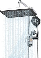 Filtered Shower Head with Handheld Spray Combo,12 inch High Pressure Rainfall