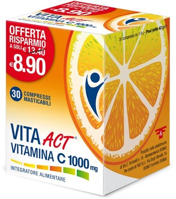Vita Act Vitamina C 1000mg F&F 30 Compresse