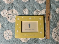 Pottery Barn Kids Baby Nursery Picture Frame 4x6 yellow 'my little sunshine'