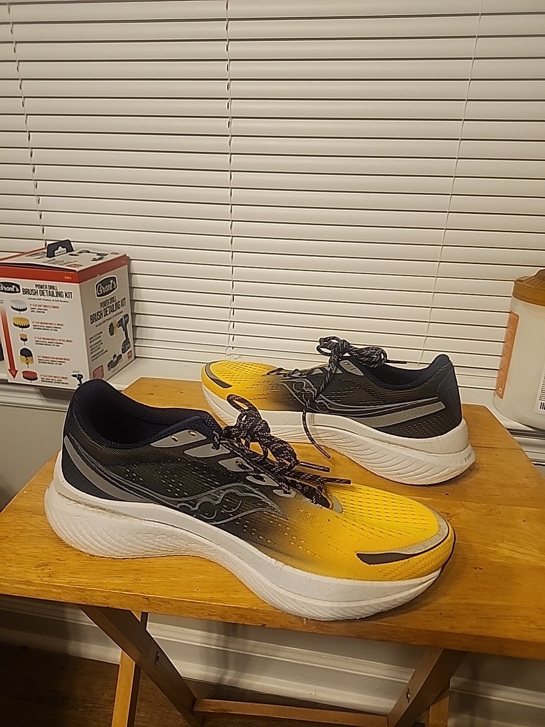 Saucony Endorphin Speed 3 Shoes Womens 12 Yellow Navy Athletic Running Sneakers thumbnail 3