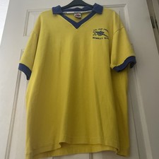 VINTAGE ARSENAL F.A.CUP FINAL WEMBLEY 1979 YELLOW FOOTBALL SHIRT.SIZE L.USED.