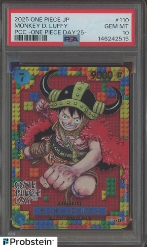 2025 One Piece JPN PCC One Piece Day '25 #110 Monkey D. Luffy PSA 10 GEM MINT