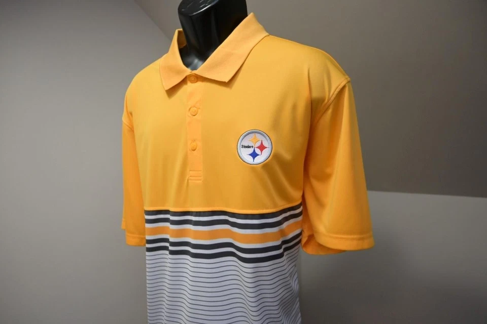 Cutter & Buck Golf Polo Pittsburgh Steelers Polyester Shirt Mens Sz 3XL - Image 3 of 4