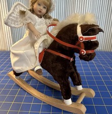Rocking Horse Toy for Your Riley Dolls or Bears Sturdy Wood Rockers Vintage Mint