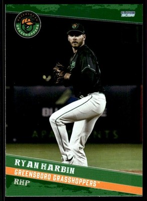 2025 Ryan Harbin MiLB Minor League Rookie Greensboro Grasshoppers