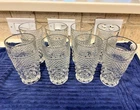 Anchor Hocking Wexford Flat Tumbler Vintage Glasses -  Set Of 8
