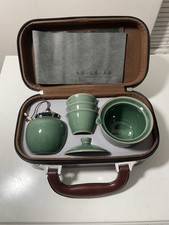 TRAVEL TEA SET CARRY CASE CAMPING PICNIC AFTERNOON TEA PARTY