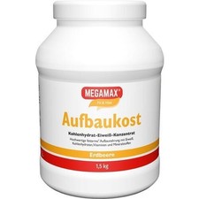 MEGAMAX Aufbaukost Erdbeere Pulver, 1.5 kg PZN 00815535