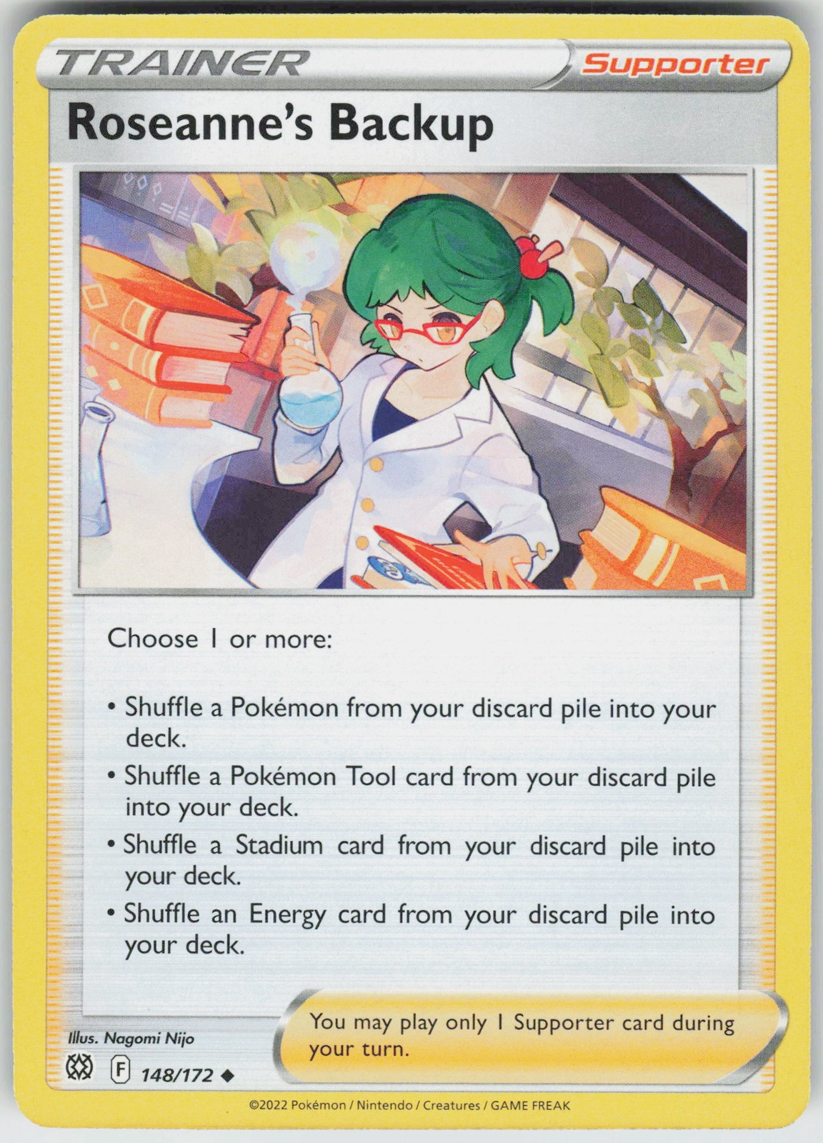Pokemon Roseanne's Backup 148/172 SWSH09: Brilliant Stars Uncommon NM