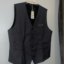 Mens Suit Vests V-Neck Casual for Men Formal Tuxedo Wedding XL