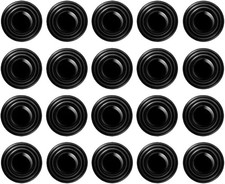 Universal 20-Piece Black Car Door Shock Absorber Pads, Soundproof Anti-Crash Cus