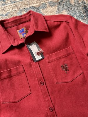 Heaven By Marc Jacobs Men's Red Work Chore Shirt Size L | eBay