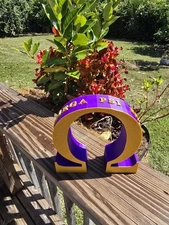 Omega Psi Phi Purple & Gold Desk Ornament