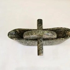 Ancient Stone Mortar Millstone Decorative Antique