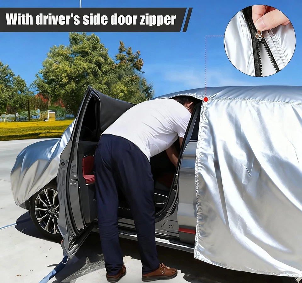 For Chevrolet Cavalier Car Cover Waterproof All Weather UV Protection Outdoor - Imagem 4 de 4