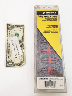 #ad Husky Nack Pro Utility Knife Replacement Blades 7 Cartridges RARE SEALED $56.69