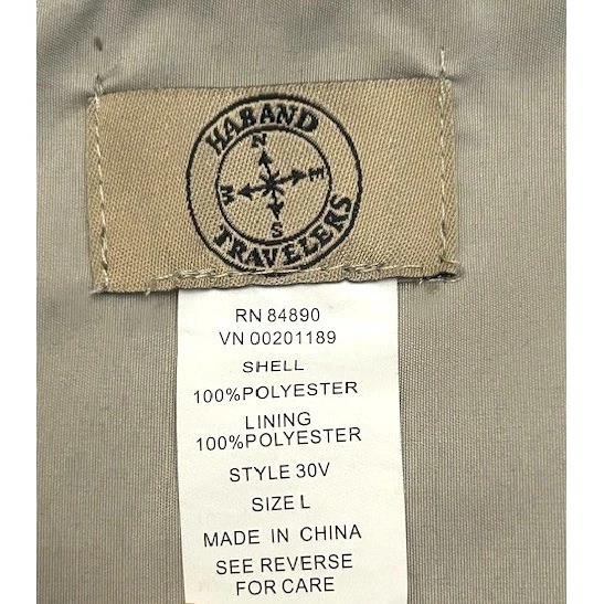 Chaleco Haband Travelers Para Hombres Caqui L Bolsillos de Almacenamiento Gorpcore Exterior Utilidad Foto 2 de 4