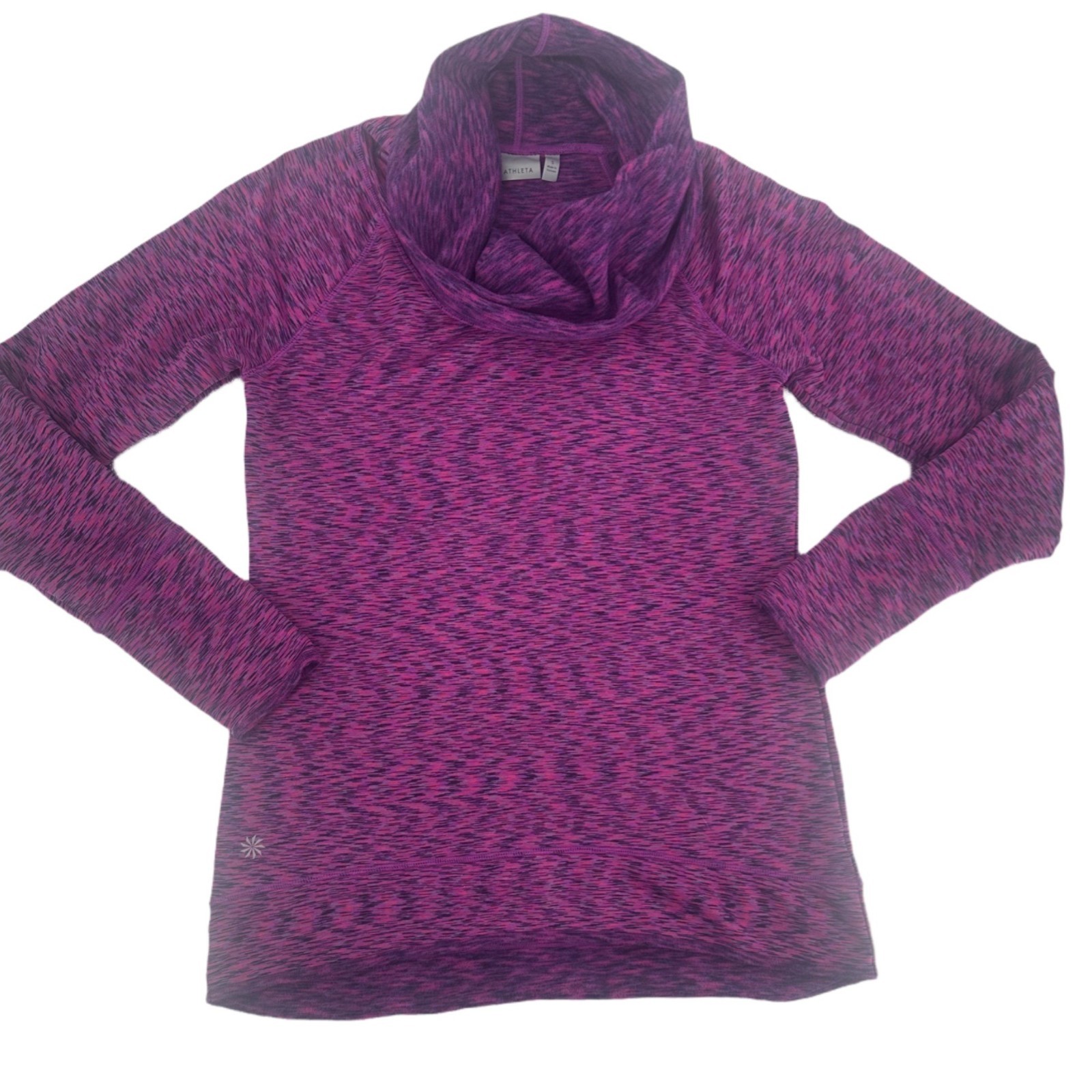 Athleta Tranquility Pullover Small Purple Pink Sp… - image 4