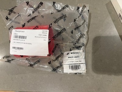 Mishimoto 2.5 Inch Red Straight Coupler MMCP-25SRD