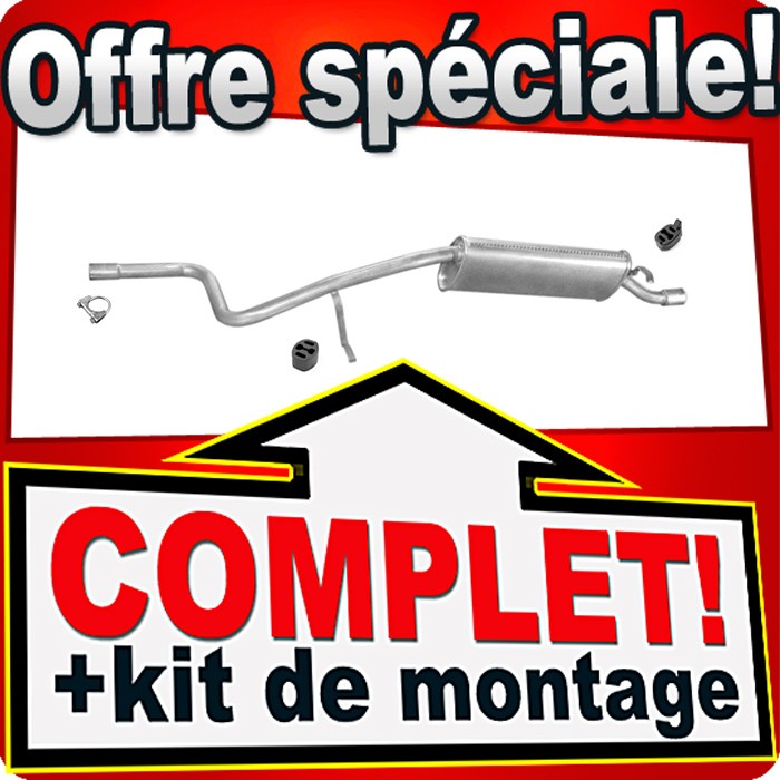 Silencieux arrière Fiat Uno 0.9 stop fuites gaz et bruit échappement 1997