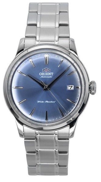 Orient Bambino Edelstahl Hellblaues Zifferblatt Automatik RA-AC0M10L Herrenuhr-image