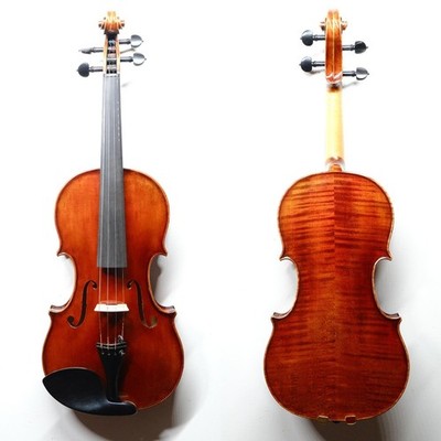 Handmade 4/4 Violin Outfit European Maple & Spruce, Antique Varnish, Case & Bow