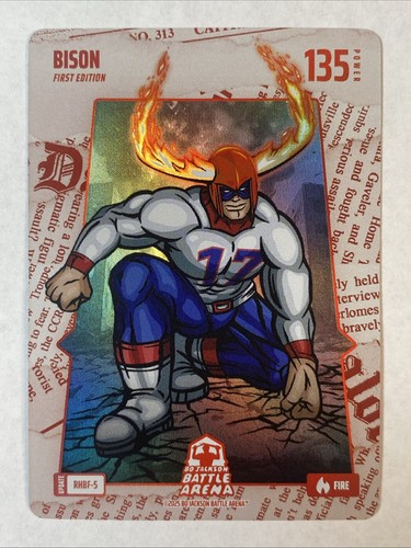 BISON (Josh Allen) Bo Jackson Battle Arena Red Headlines Fire 135 Power *jc
