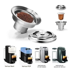 Reusable Capsule Adapter for Nepresso Vertuoline Compatible with Original Pods