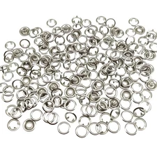 100Set Metal Snap Button Kit - Silver Hollow Snaps for Fabric, 9.5mm Sewing B...