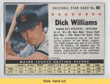 1961 Post Dick Williams (Hand Cut) #86 HOF READ 1w1