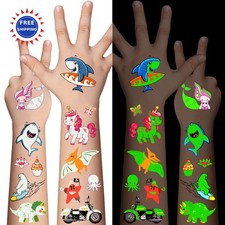 Luminous Temporary Tattoos 310 Pcs Glow In The Dark for Kids Awinmay Mixed Boys