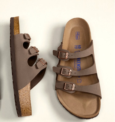 NWB Birkenstock Florida Soft Footbed Birko-Flor Unisex Sandals Mocha US 6-11