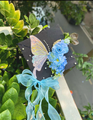 Handmade Graduation Cap Decoration   Custom Name Grad Hat, Unique Gift Idea