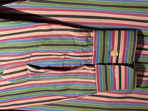 Vintage Burberry London Hemd Herren LT Large Tall Mehrfarbig Button Down USA - Bild 14 von 17