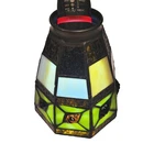 Pair of TWO Portfolio Tiffany Stained Glass Sconce (Aged Bronze Finish) Lights