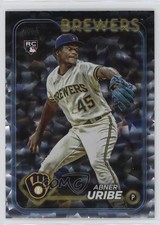 2024 Topps Series 1 Silver Crackle Foil Abner Uribe #310 1dg3