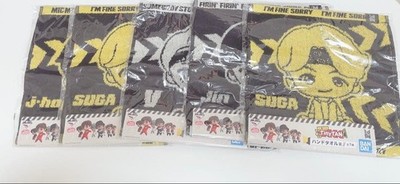 BTS TinyTAN Hand Towel Set 5 pcs Ichiban Kuji Unused