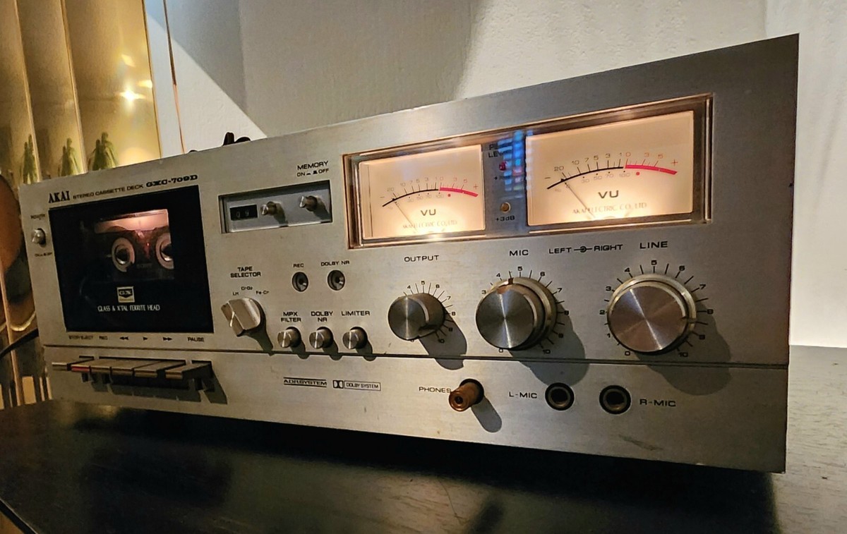 超希少 AKAI GXC-709D カセットデッキ Akai GXC-709D Cassette Tape Deck 2 Head Dolby System | eBay
